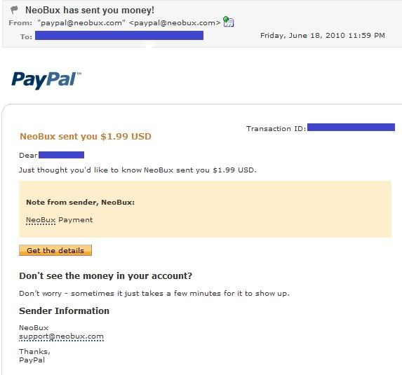 neobux 1st payt - 6/19/10