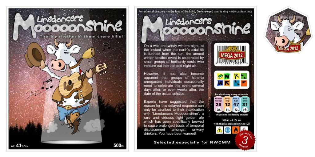 Mooooonshine (c) TeamSLuG beer bottle label template free