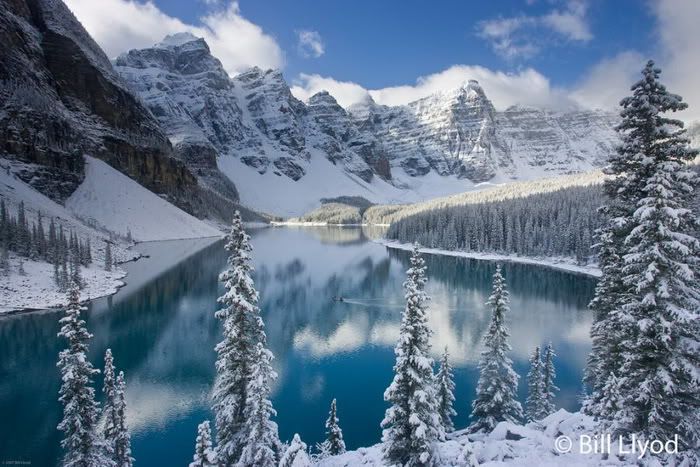 winter mountain color