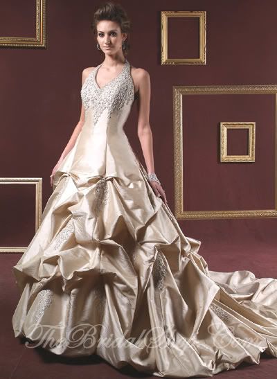 platinum wedding dress