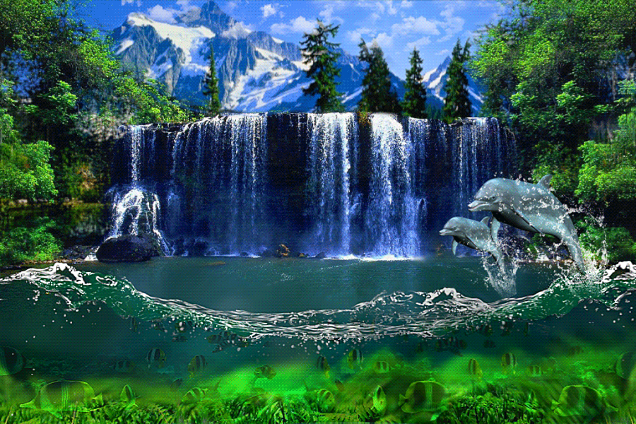 Waterfall Animated photo themountai_lxnzykdb.gif