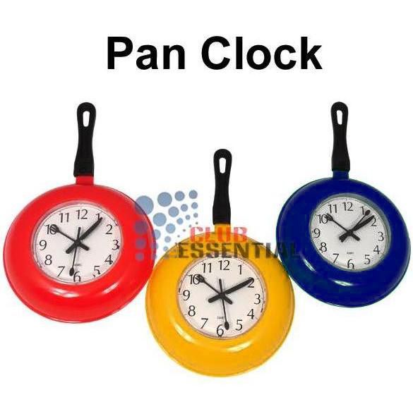 Battery Operated Novelty Frying Pan Quartz Wall Clock Home Kitchen eBay