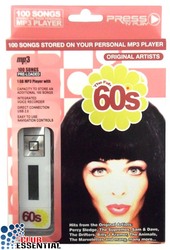 PNP 1GB Preloaded 100 Track MP3 Players With Integrated Voice Recorder