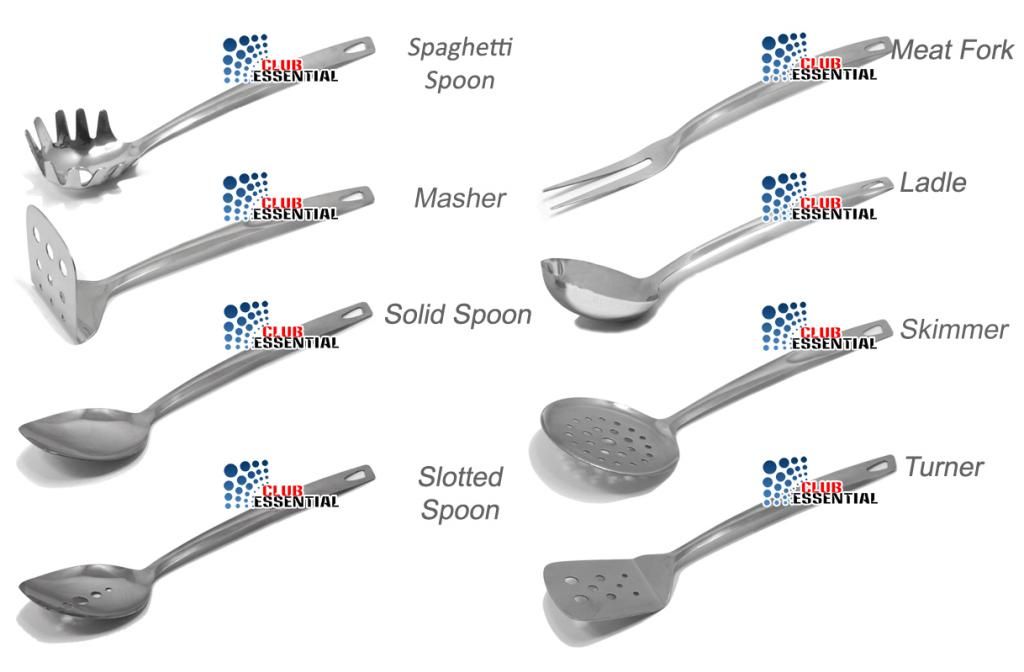 Stainless Steel Kitchen Utensil Set Spaghetti Masher Slotted Spoons Type