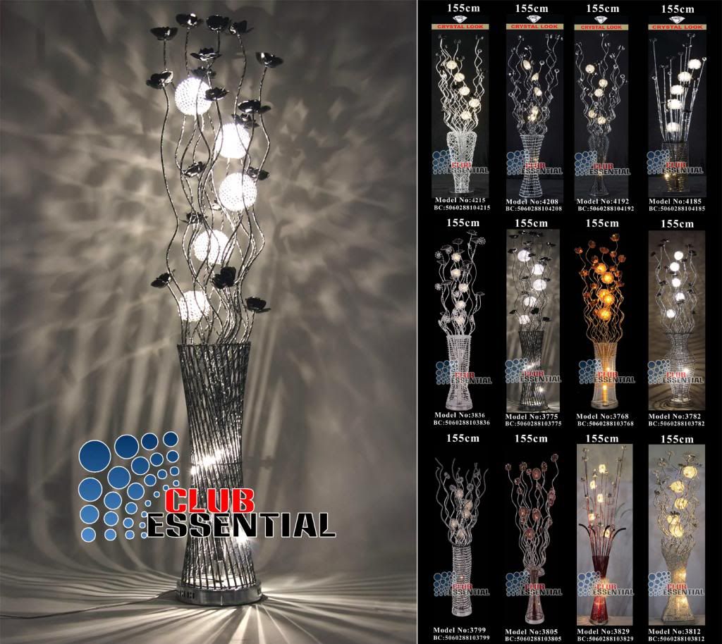 155cm Tall Aluminium Metallic Fancy Floral Flower Decorative Vase Floor