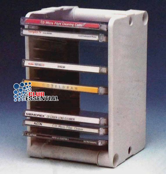 CD DVD Organising Storage Rack Stackable And Wall Mountable Shelf Grey eBay