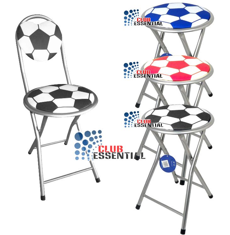 Football Design Junior Kids Padded Folding Chair Stool eBay