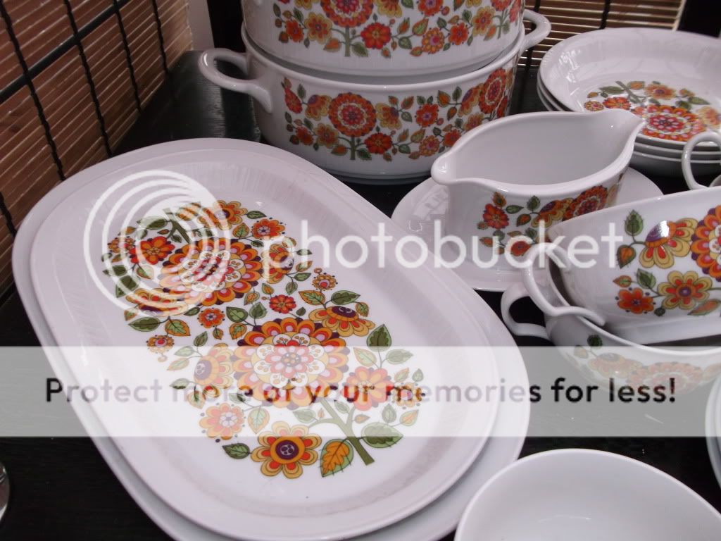 RETRO SELTMAN WEIDEN PART PORCELAIN DINNER SERVICE  