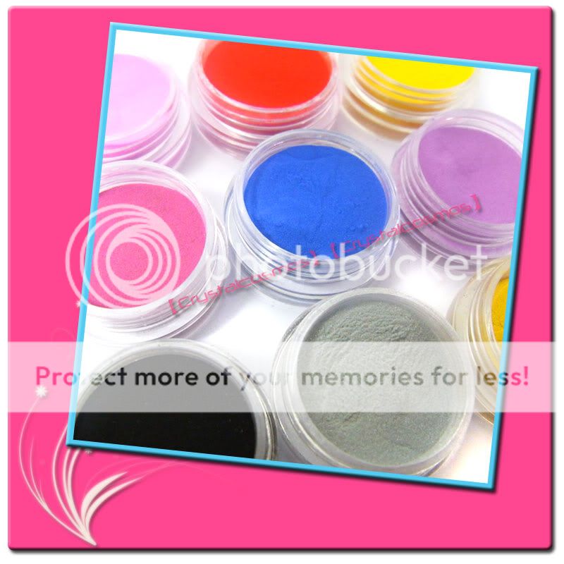 12 Solod Deep Color Nail Art Powder Additive Acrylic  