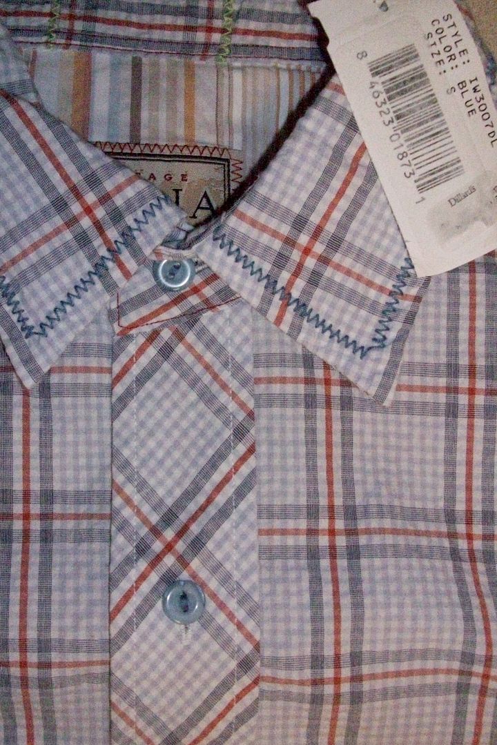 100% AUTHENTIC ITALIA RESERVED STOCK.BRAND NEW LONG SLEEVE PLAID SPORT 