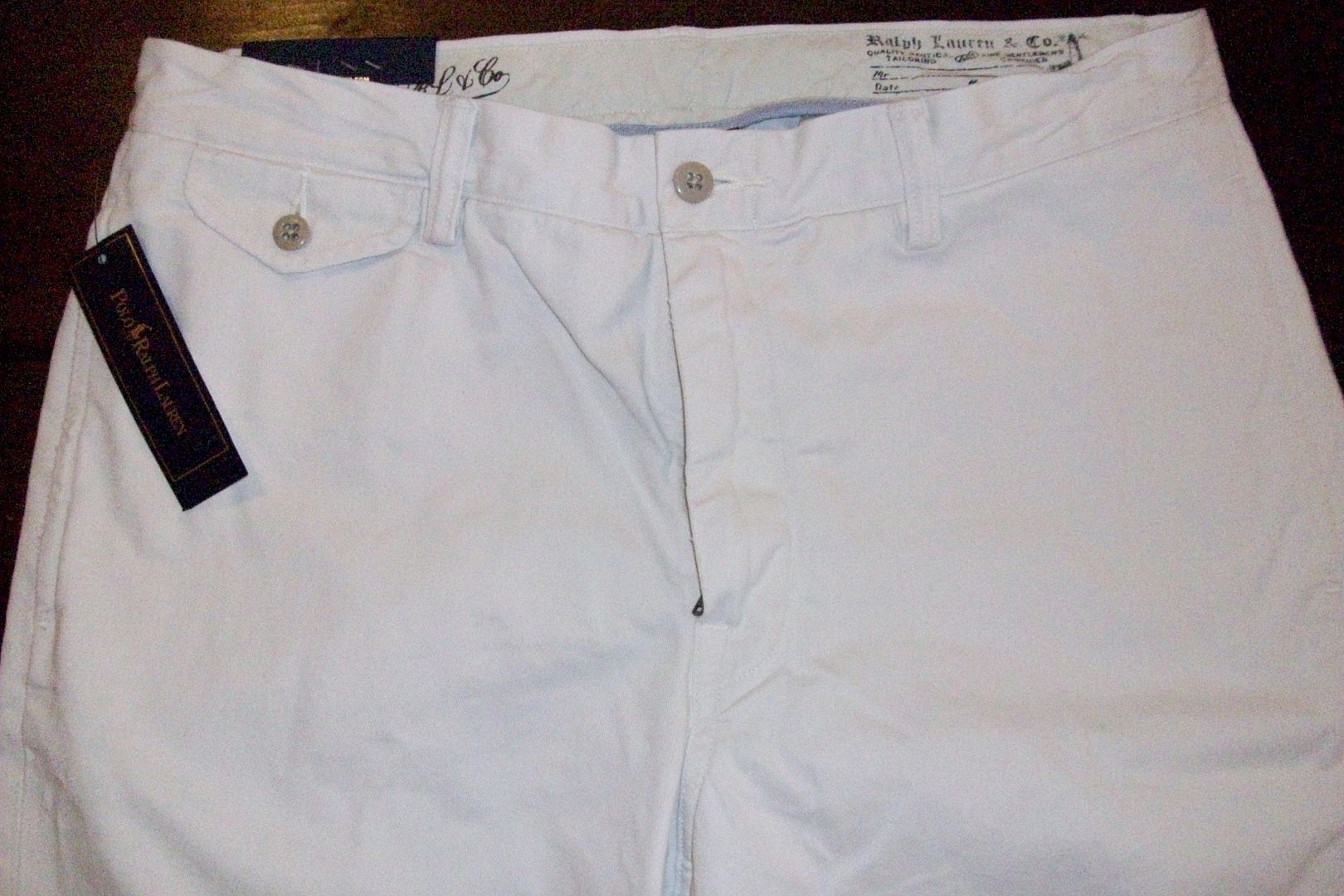 NWT POLO RALPH LAUREN NAUTICAL SAILING FLAG PENNANT PANTS WHITE 38X32 