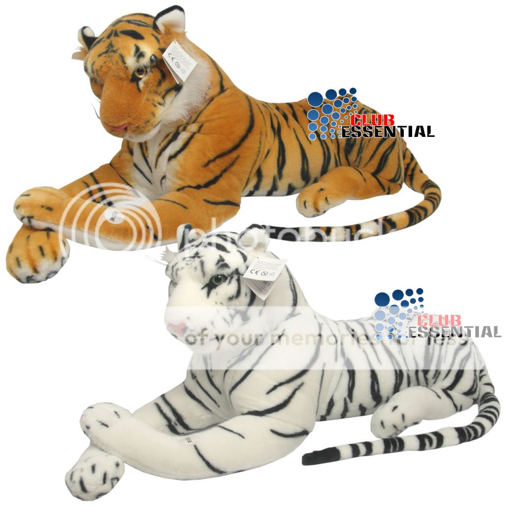 Tiger Soft Plush Cuddly Toy Ornament Royal Bengal Siberian Cubs 40cm 90cm 105CM
