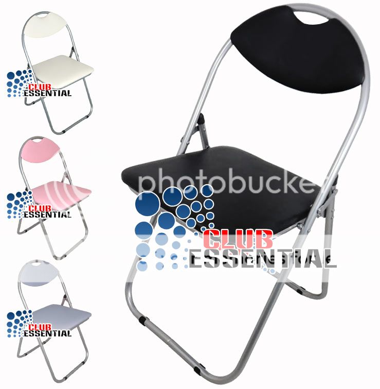 High Quality Faux Leather Soft Padded Foldable Chair Steel Folding Chair